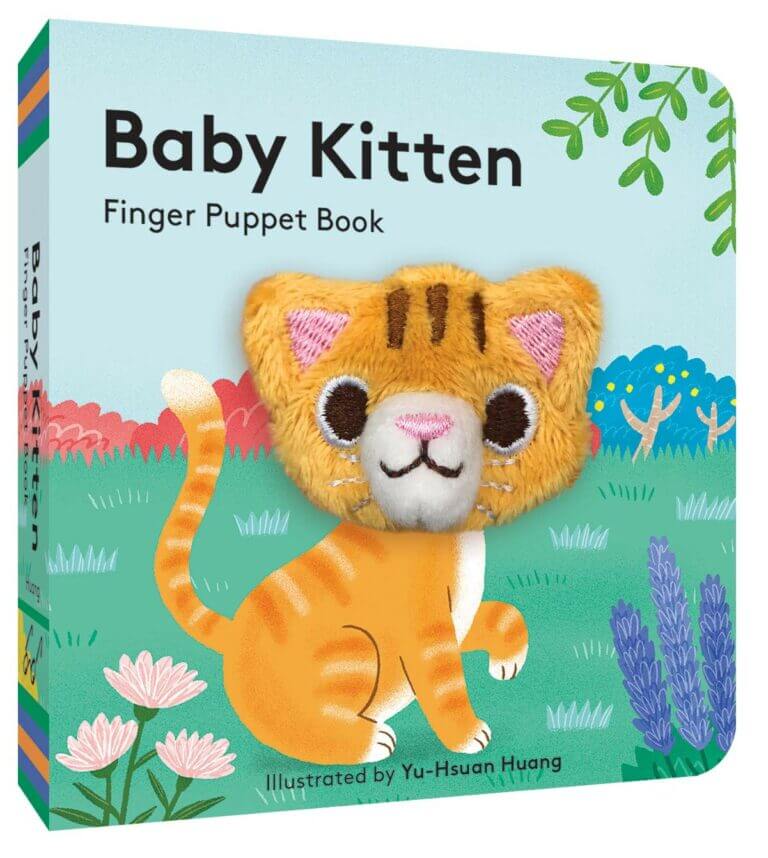 Baby Kitten: Finger Puppet Book (Board Book with Plush Baby Cat, Best Baby Book for Newborns) by Chronicle Books - Book Cover