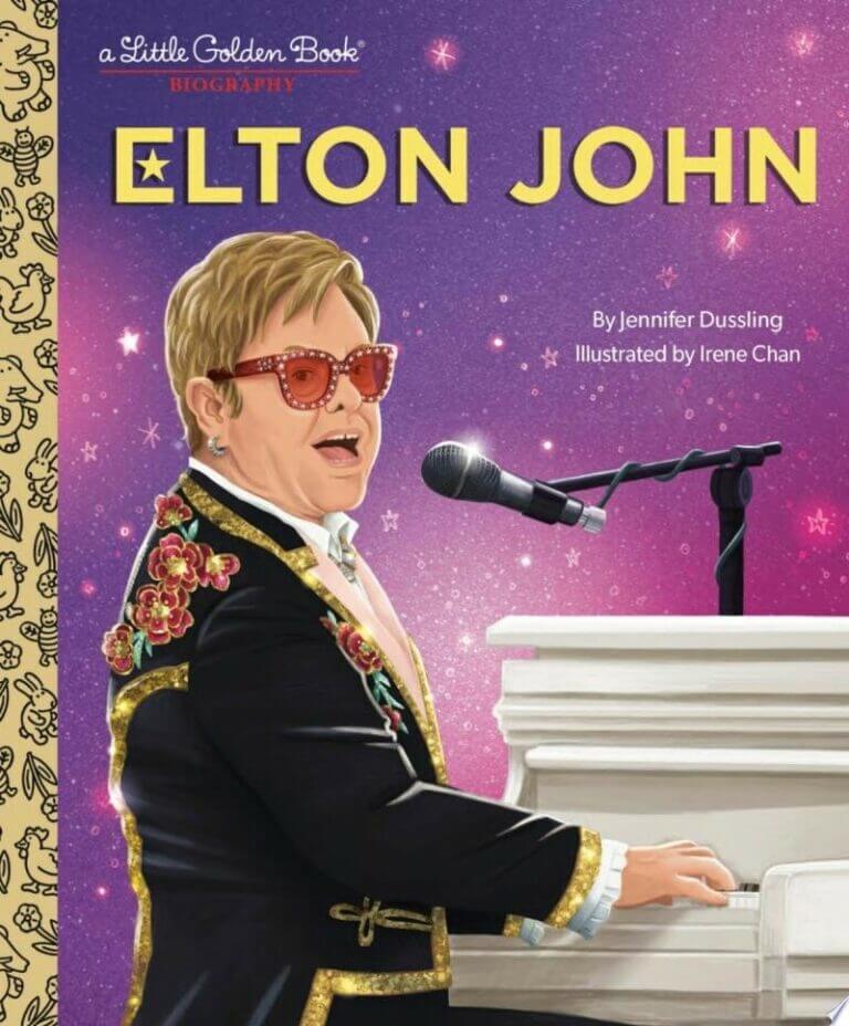 Elton John Little Golden Book Book Cover
