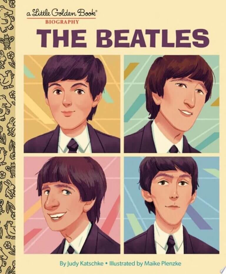 The Beatles: A Little Golden Book Biography Book Cover