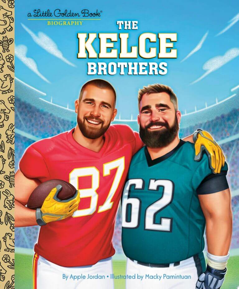 The Kelce Brothers: A Little Golden Book Biography Book Cover