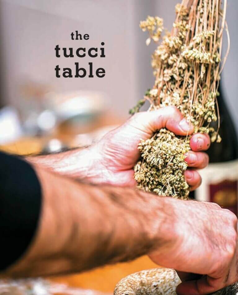 The Tucci Table Cooking With Family and Friends Book Cover