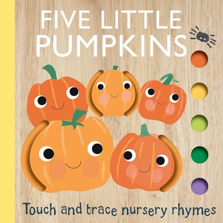 Touch and Trace Nursery Rhymes: Five Little Pumpkins Book Cover